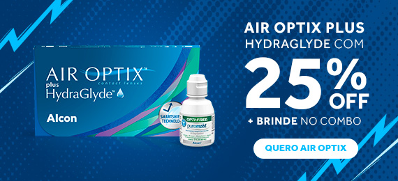 Lentes de contato Air Optix Plus Hydraglyde