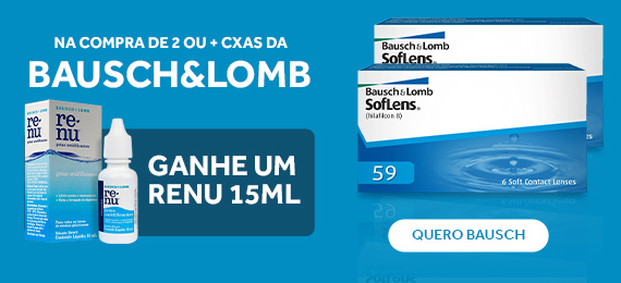Na compra de 2 ou mais caixas BauschLomb, ganhe 1 Renu Gotas 15ml