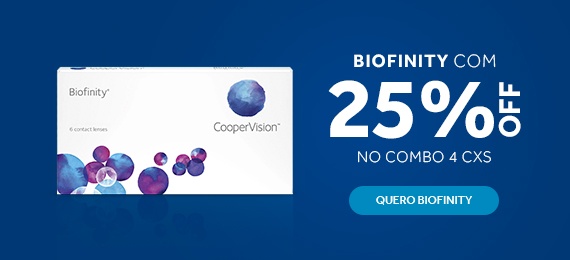 Mais saúde visual com as lentes Biofinity.