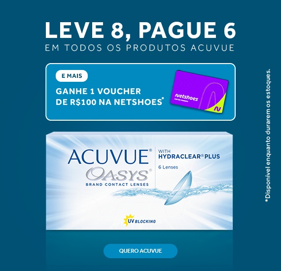 Lentes Acuvue Oasys LEVE 8 PAGUE 6