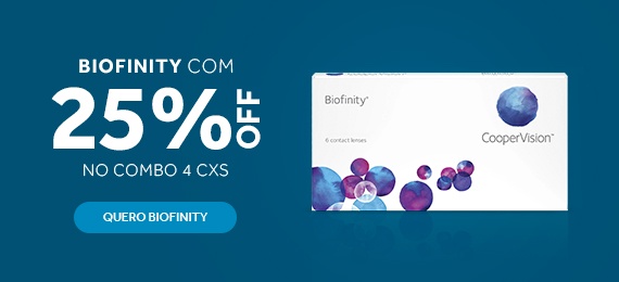 Mais saúde visual com as lentes Biofinity.