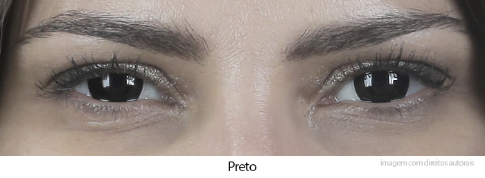 Lentes de Contato Coloridas CLEAR COLORS FASHION Preto