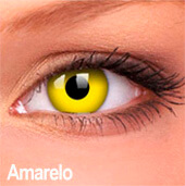 Lentes de contato Impressions Cores Especiais Amarelo