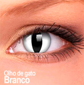 Lentes de contato Impressions Cores Especiais Olho de Gato Branco