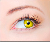 Lentes de Contato Coloridas CLEAR COLORS FASHION Amarela