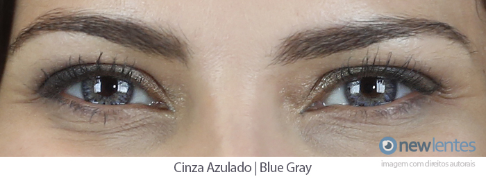 Lentes de Contato Colorida Lunare Tri-Kolor Anual Cinza Azulado
