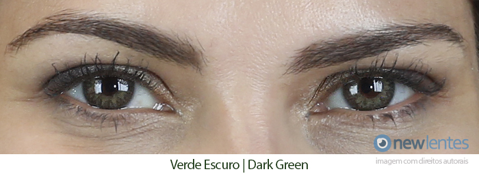 Lentes de Contato Colorida Lunare Tri-Kolor Anual Verde Escuro