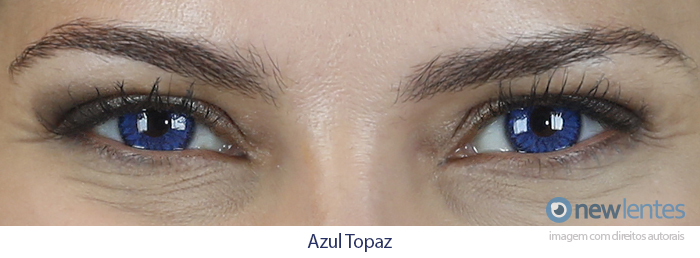 Lentes de Contato Coloridas Soflens StarColors II Azul Topazio