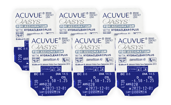 6 lentes Acuvue Oasys para Astigmatismo