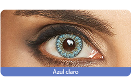 Lentes de Contato Colorida Lunare Tri-Kolor Mensal Azul Claro