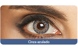 Lentes de Contato Colorida Lunare Tri-Kolor Mensal Cinza Azulado