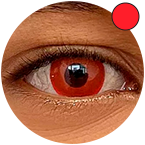 Fantasy lente vermelho