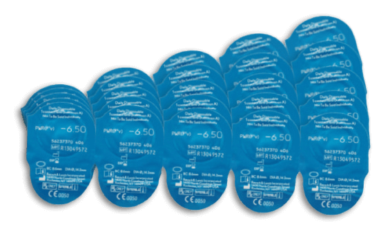 Blister das lentes de contato Ultra Onde day